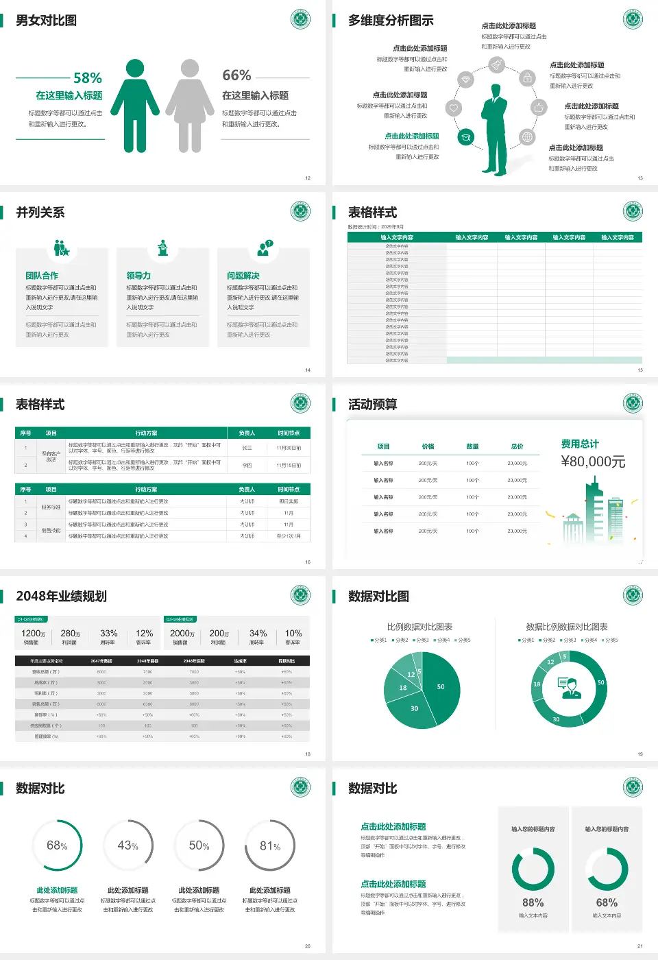 内江市中医医院财务与预算报告PPT模板16:9格式幻灯片预览图3