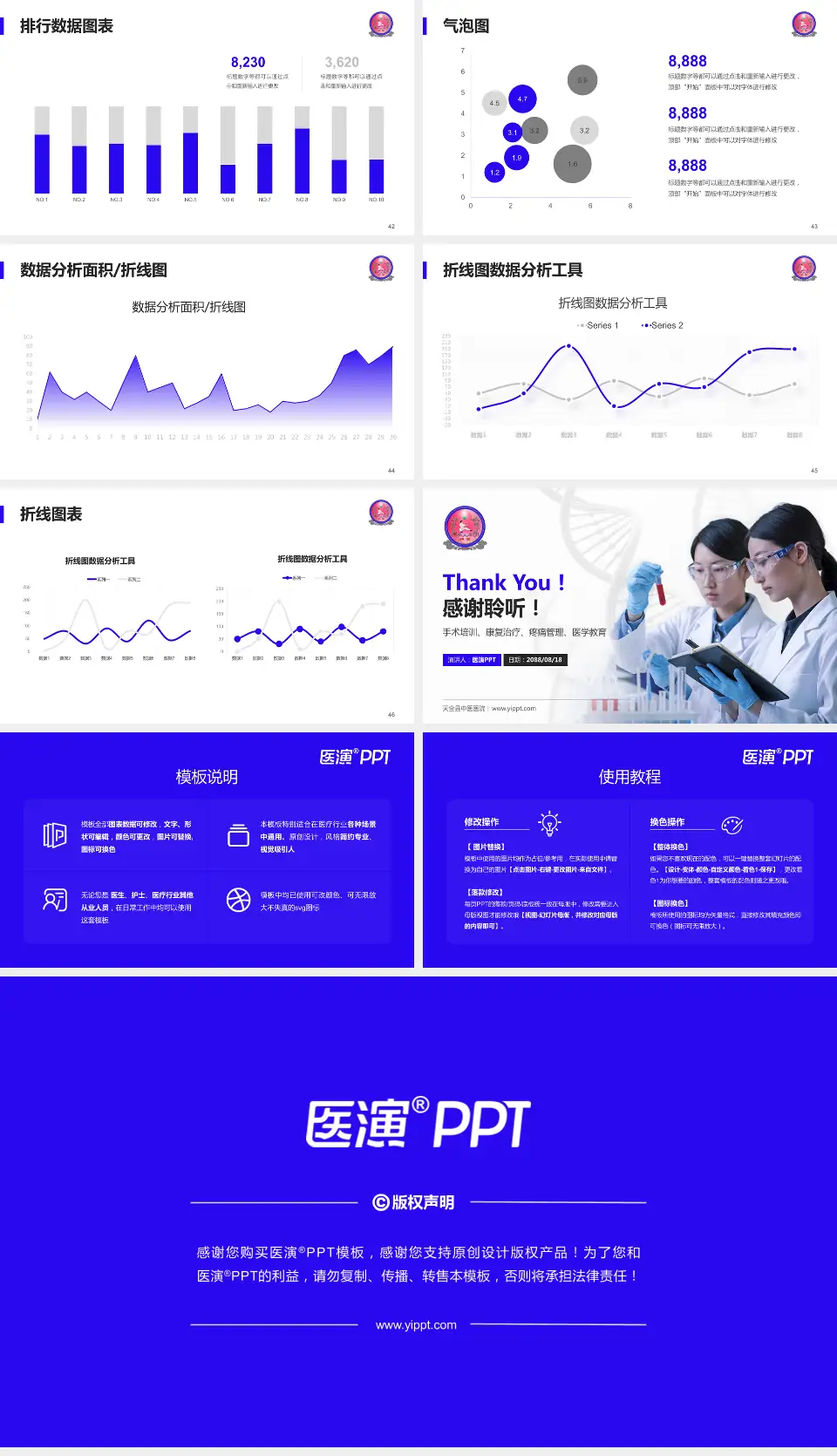 天全县中医医院科研成果展示PPT模板16:9格式幻灯片预览图6