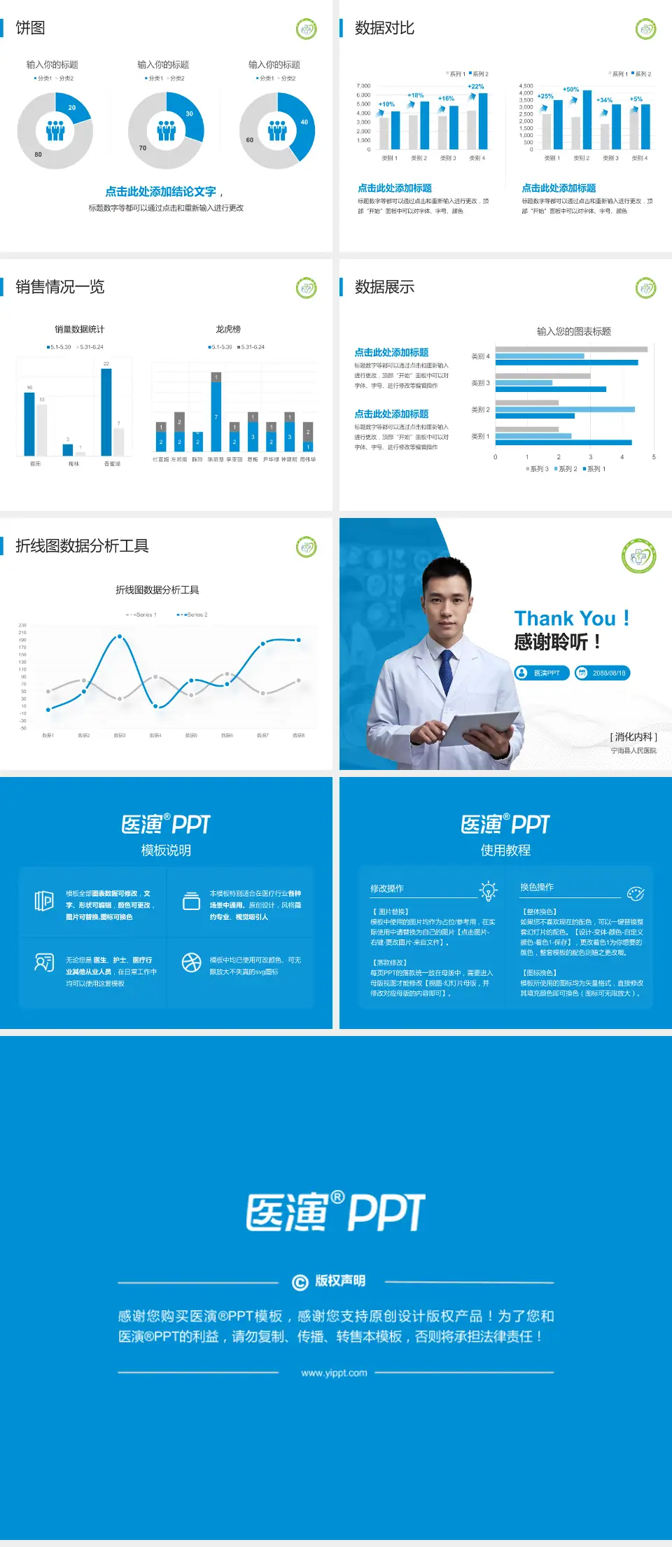 宁南县人民医院病例分享与讨论PPT模板4:3格式幻灯片预览图4