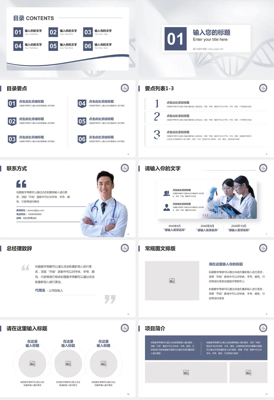 乐至县人民医院项目申请与汇报PPT模板16:9格式幻灯片预览图2