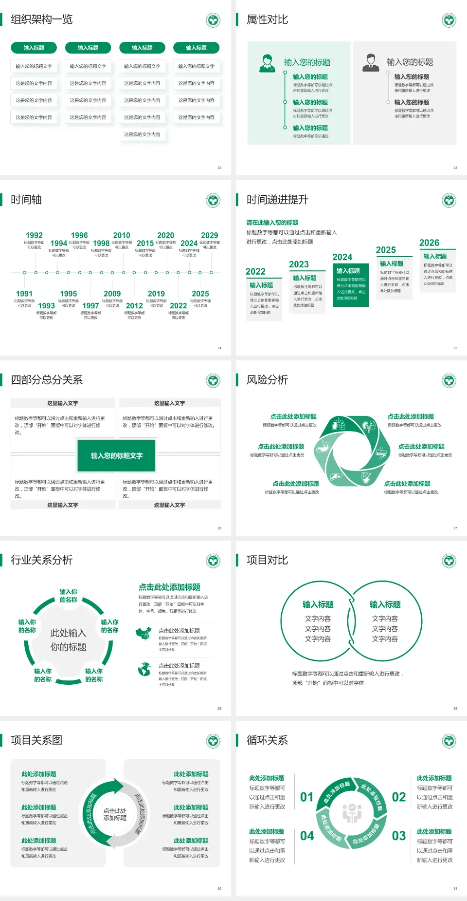 富顺县人民医院医疗行业比赛专用PPT模板4:3格式幻灯片预览图4