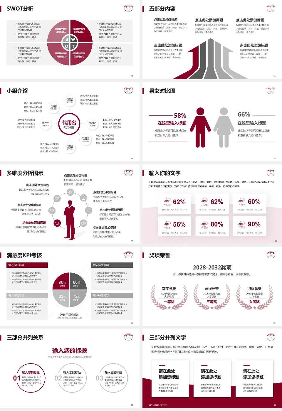 四川大学华西医院温江院区医疗行业比赛专用PPT模板16:9格式幻灯片预览图5