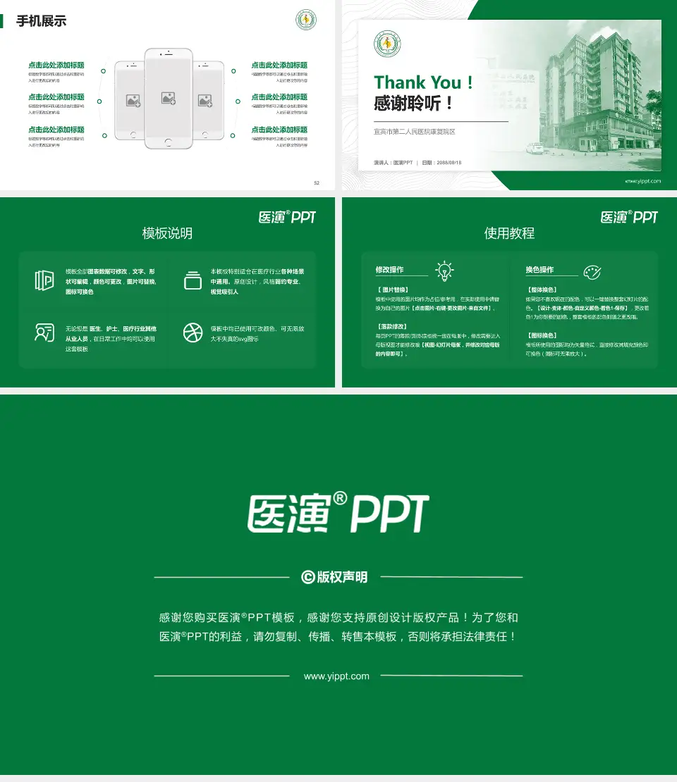 宜宾市第二人民医院康复院区医院管理报告PPT模板16:9格式幻灯片预览图7