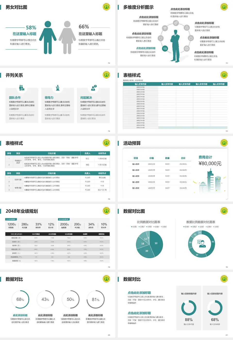 南充市高坪区人民医院财务与预算报告PPT模板16:9格式幻灯片预览图3