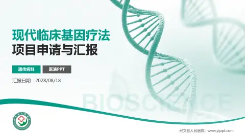 兴文县人民医院项目申请与汇报PPT模板