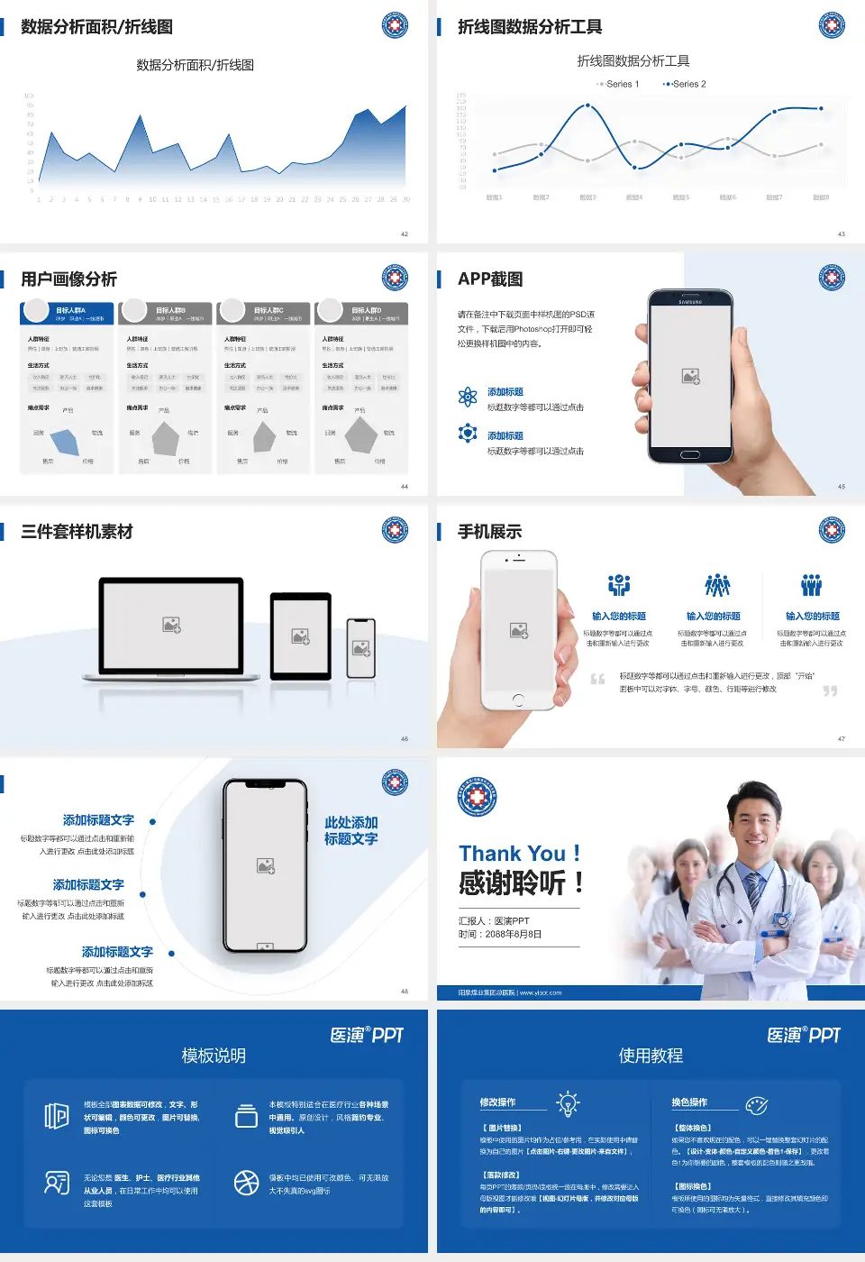 阳泉煤业集团总医院科室介绍与推广PPT模板16:9格式幻灯片预览图6