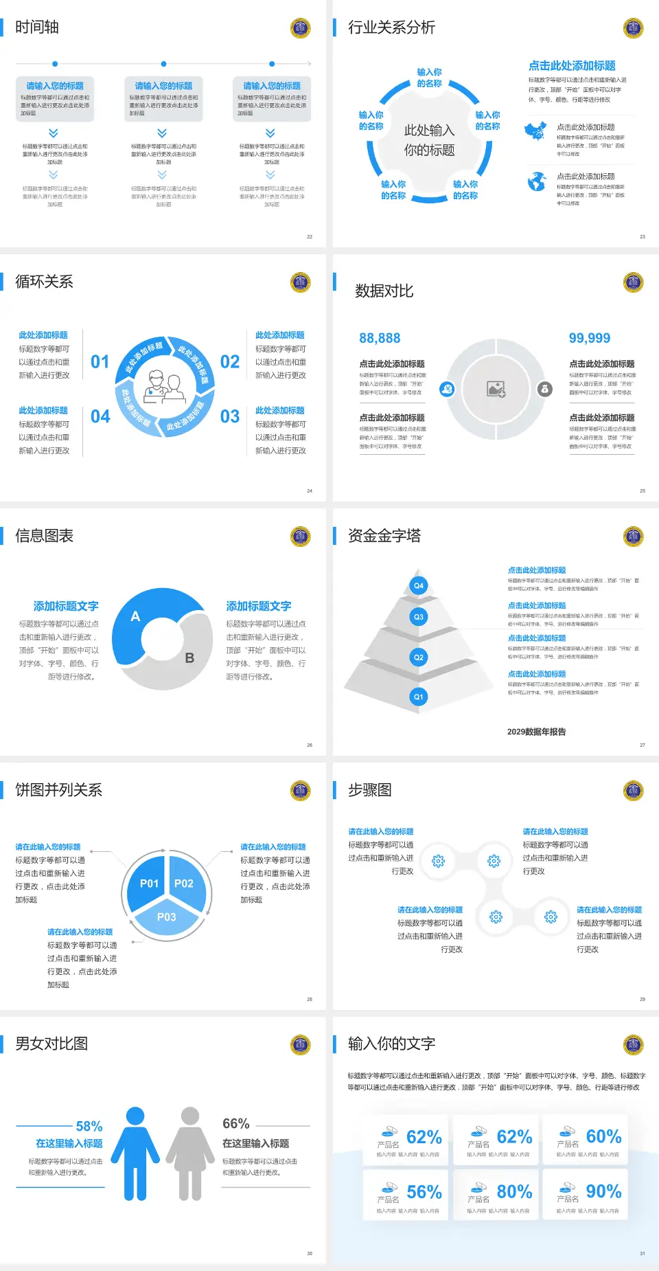 南充市中心医院顺庆院区医院管理报告PPT模板4:3格式幻灯片预览图4