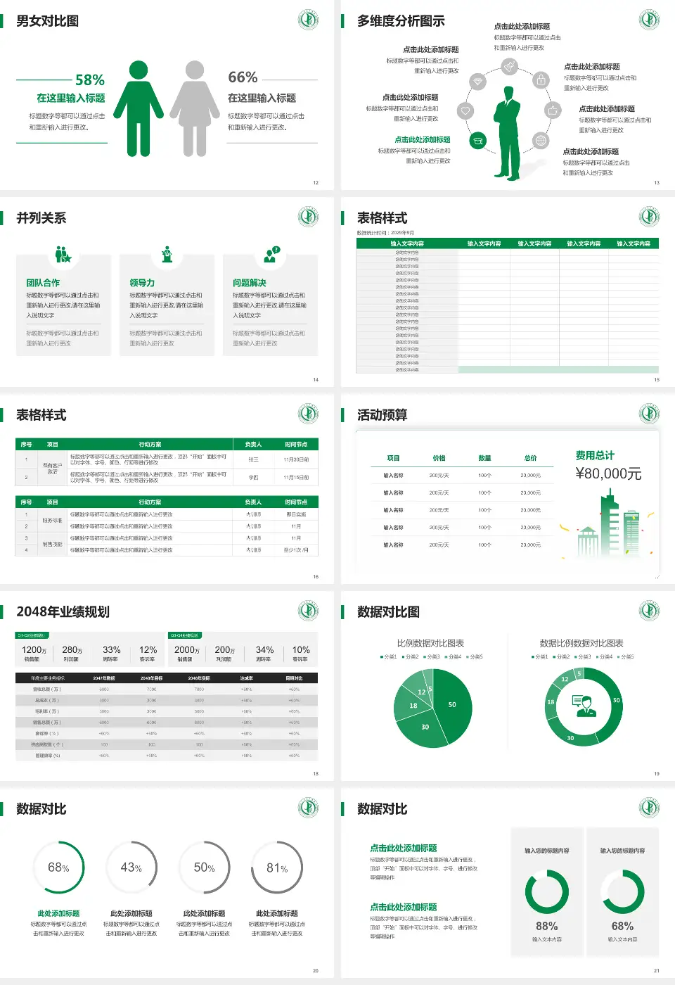 三台县中医院财务与预算报告PPT模板16:9格式幻灯片预览图3