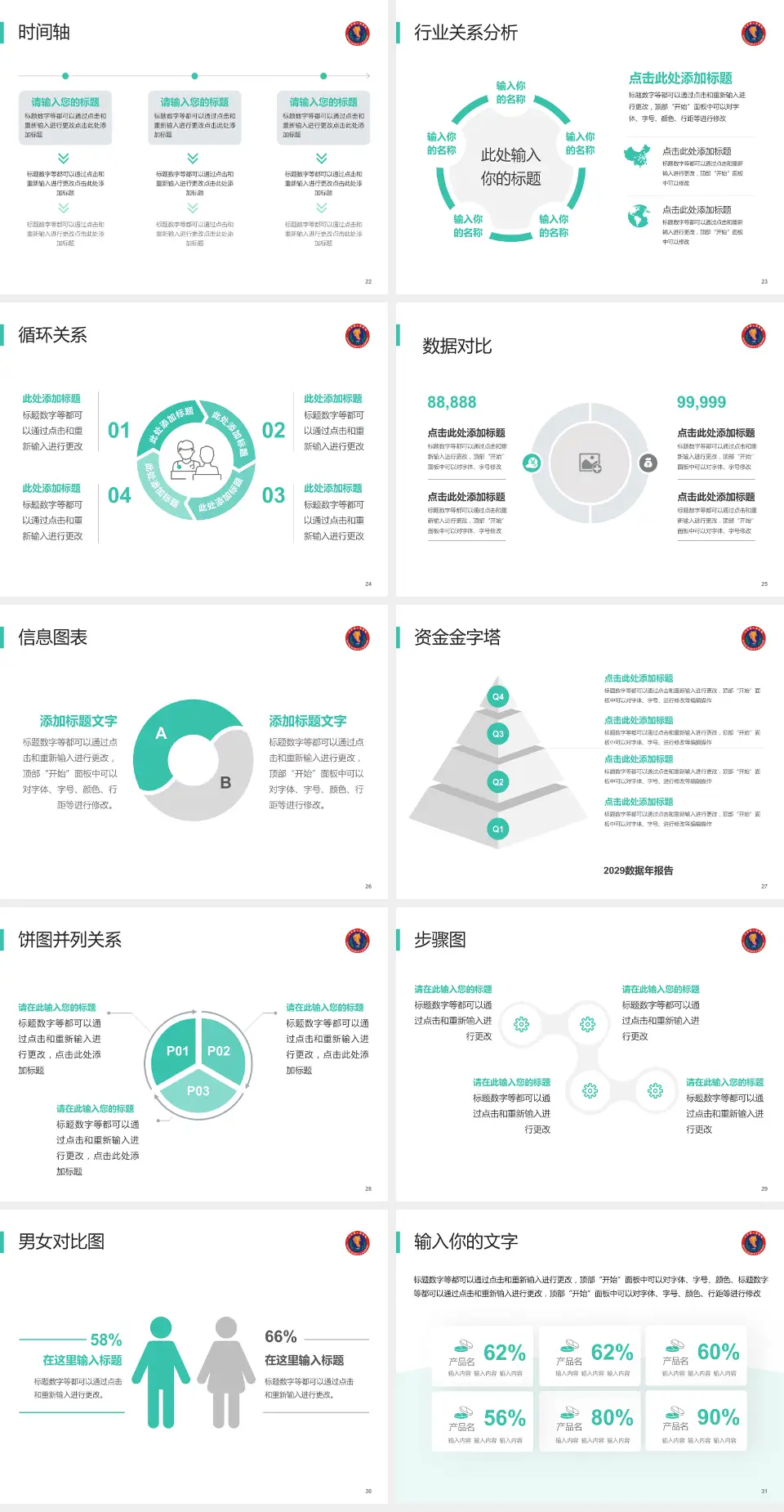 三台县人民医院医院管理报告PPT模板4:3格式幻灯片预览图4
