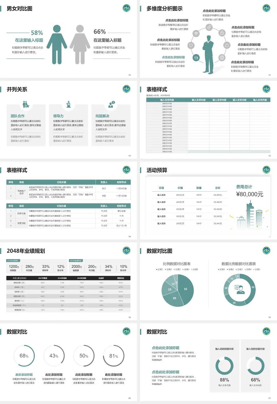 凉山彝族自治州中西医结合医院财务与预算报告PPT模板16:9格式幻灯片预览图3