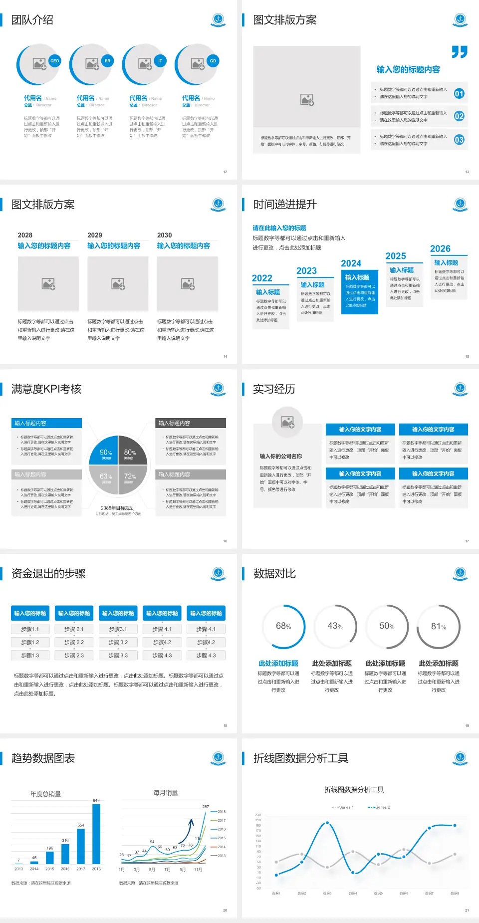 四川绵阳四0四医院培训与教育PPT模板4:3格式幻灯片预览图3