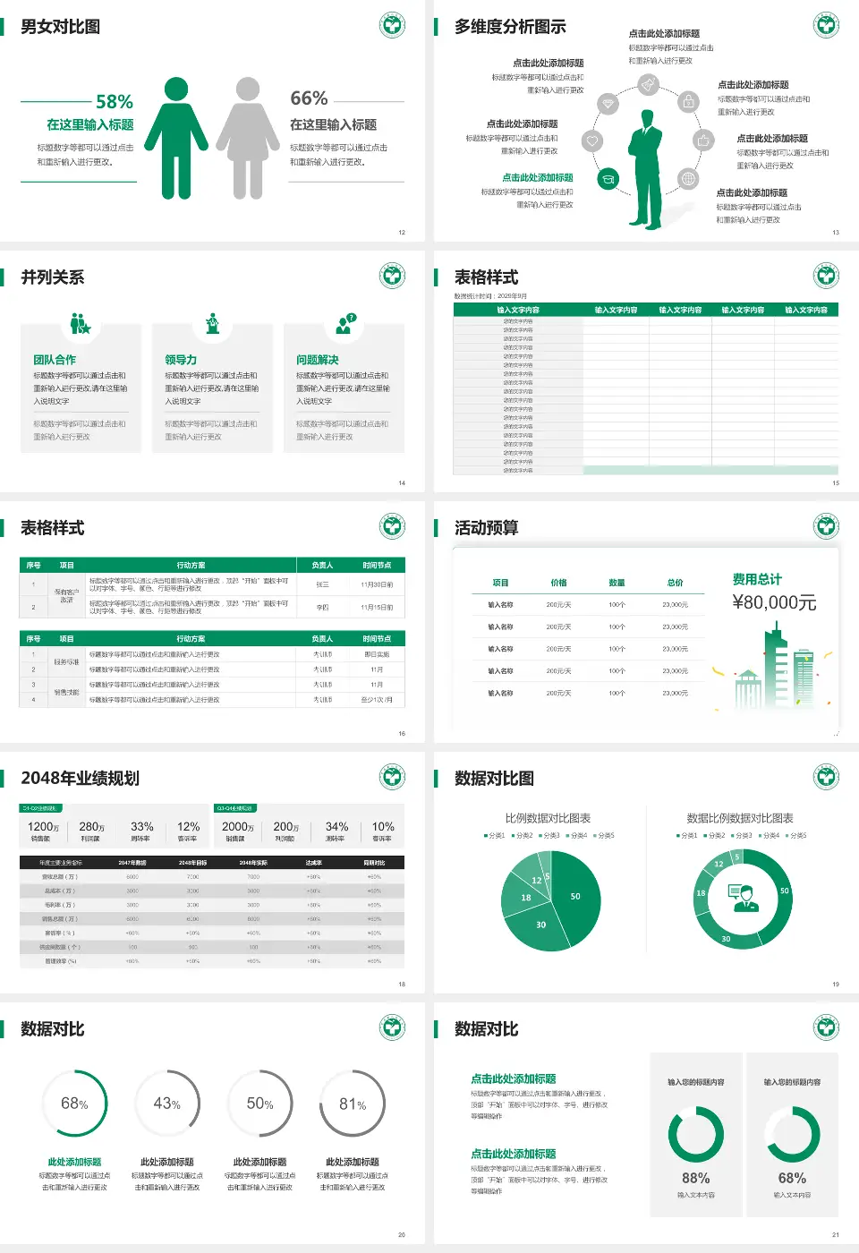 富顺县人民医院财务与预算报告PPT模板16:9格式幻灯片预览图3