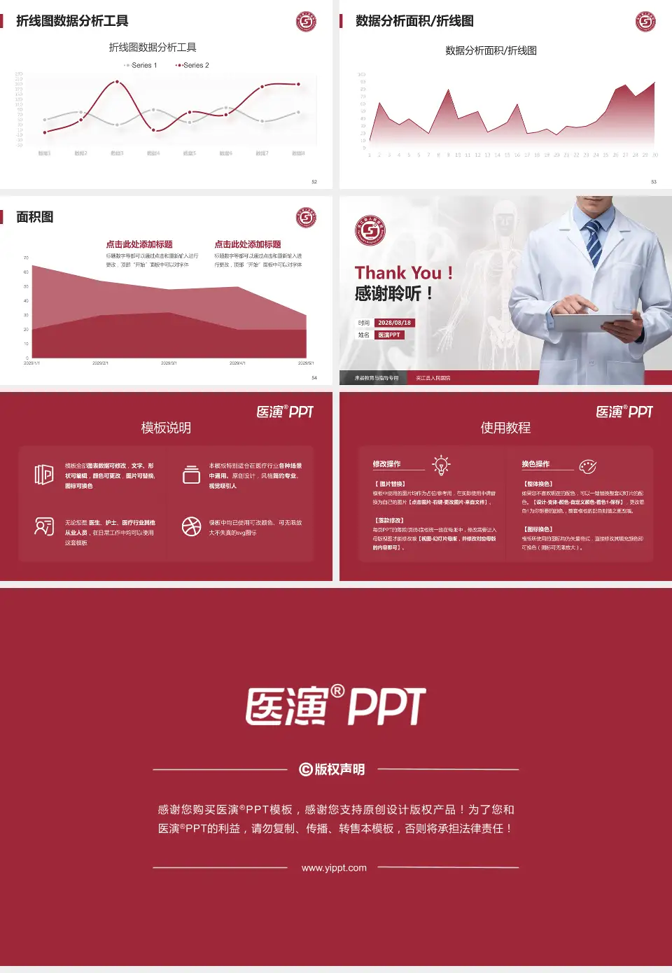 夹江县人民医院患者教育与指导PPT模板16:9格式幻灯片预览图7