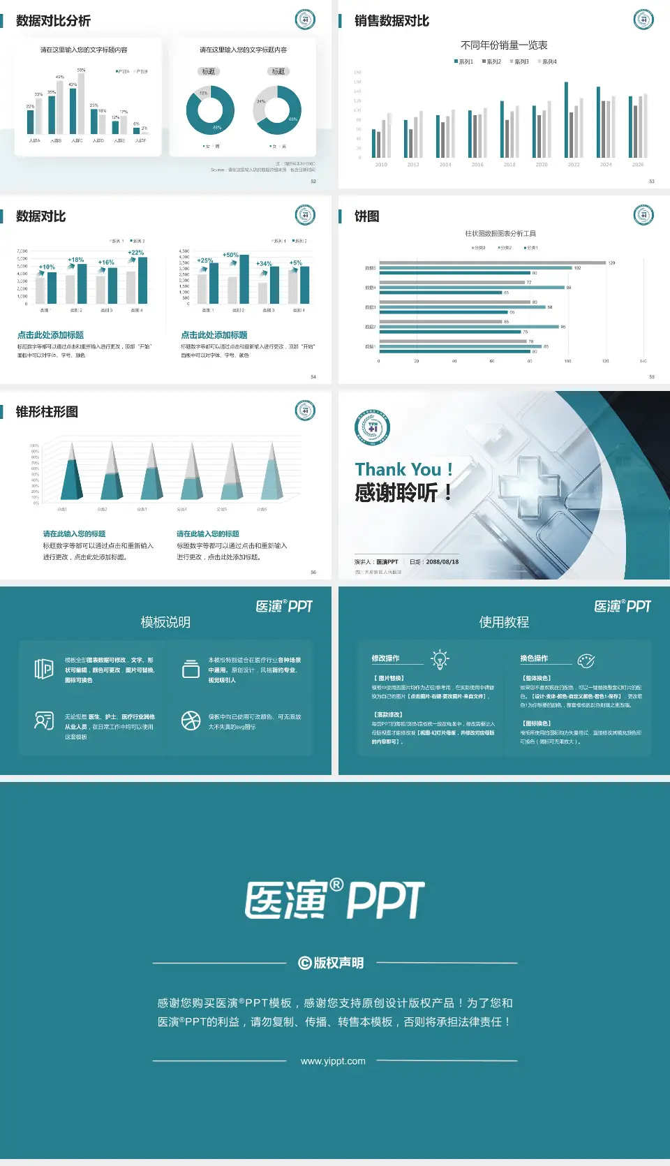 四川天府新区人民医院医疗行业比赛专用PPT模板16:9格式幻灯片预览图7