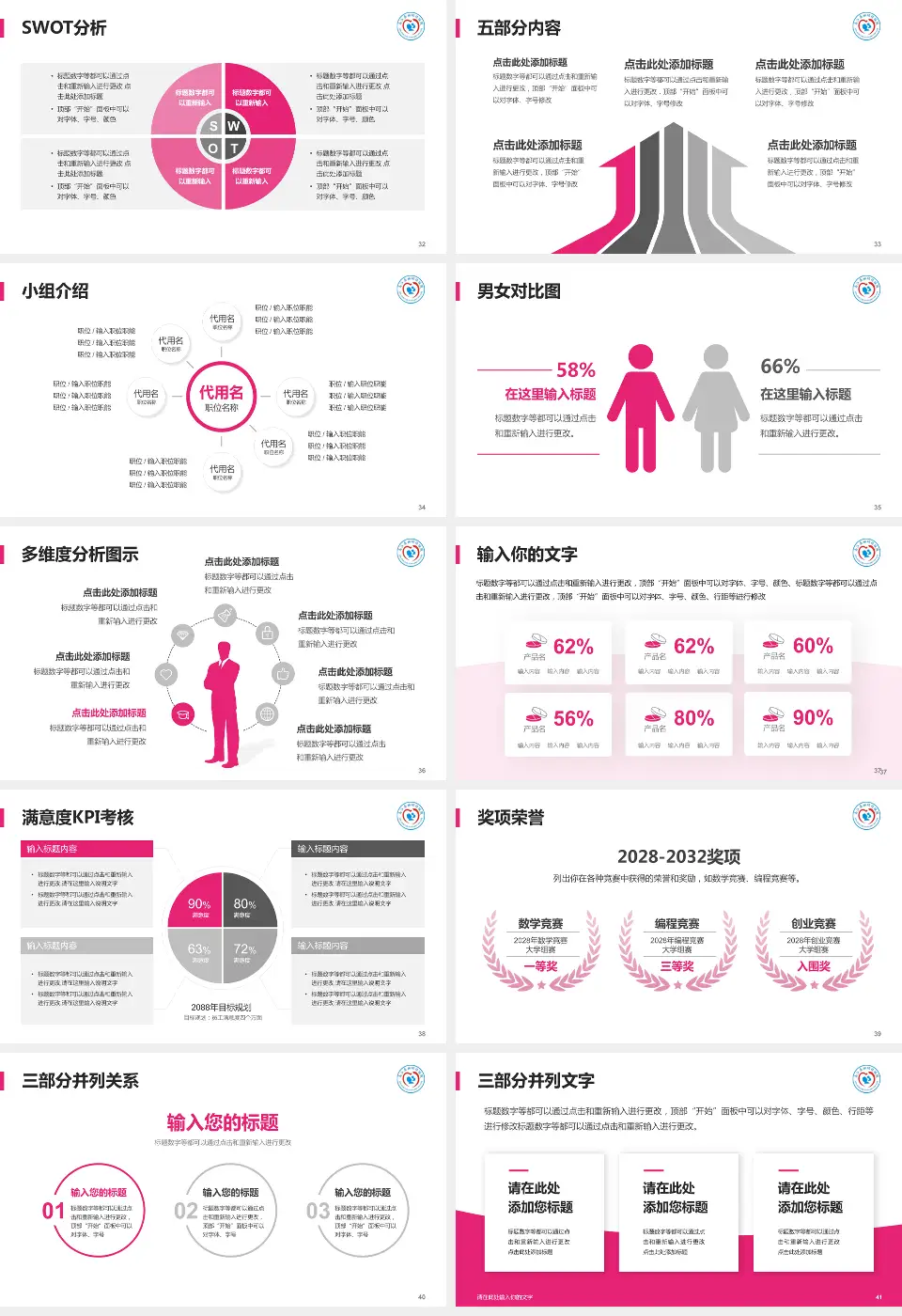 南江县妇幼保健院医疗行业比赛专用PPT模板16:9格式幻灯片预览图5