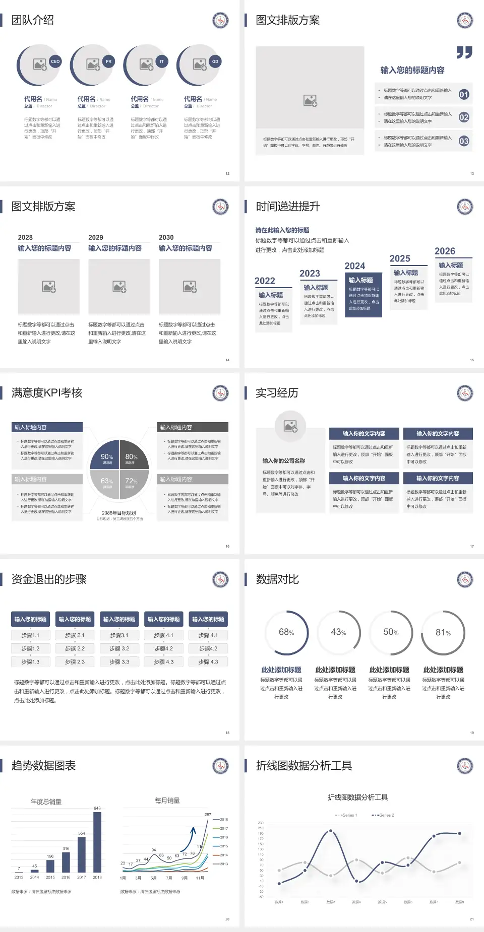 乐至县人民医院培训与教育PPT模板4:3格式幻灯片预览图3
