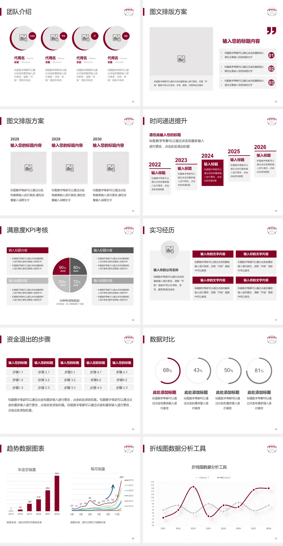 四川大学华西医院锦江院区培训与教育PPT模板4:3格式幻灯片预览图3