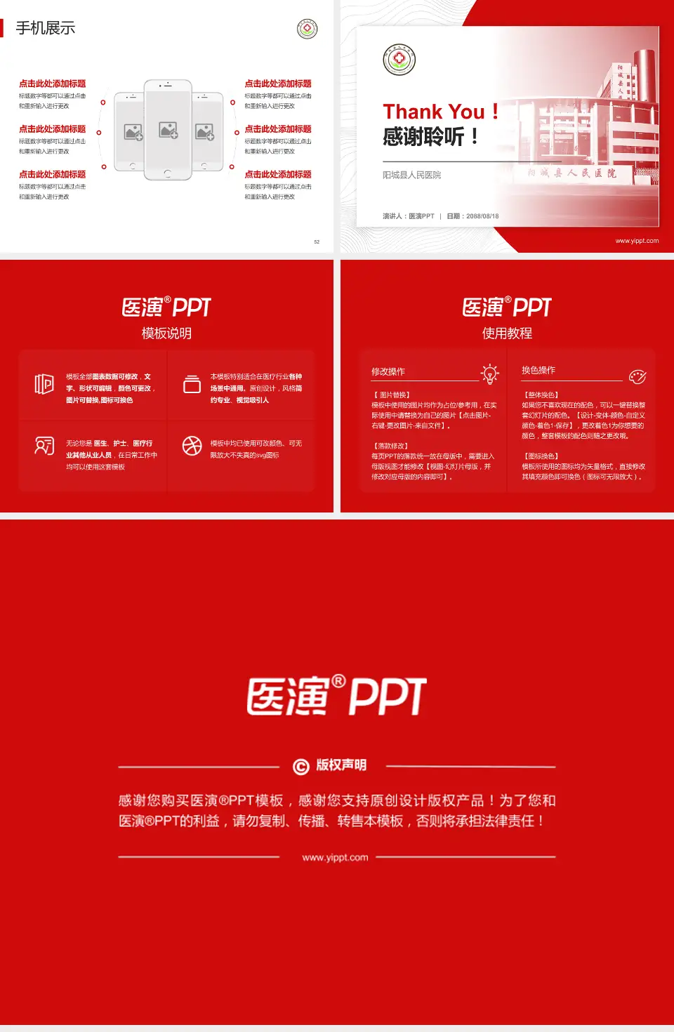 阳城县人民医院医院管理报告PPT模板4:3格式幻灯片预览图7