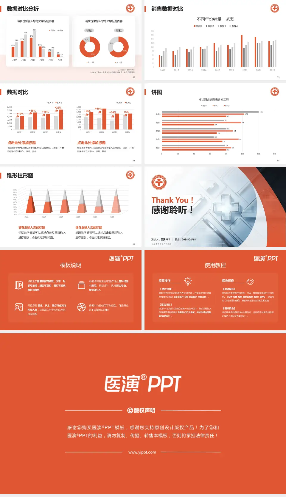 乐山市市中区人民医院医疗行业比赛专用PPT模板16:9格式幻灯片预览图7