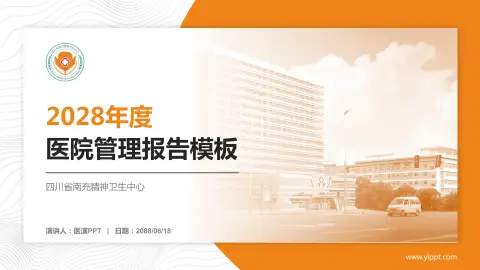 四川省南充精神卫生中心医院管理报告PPT模板