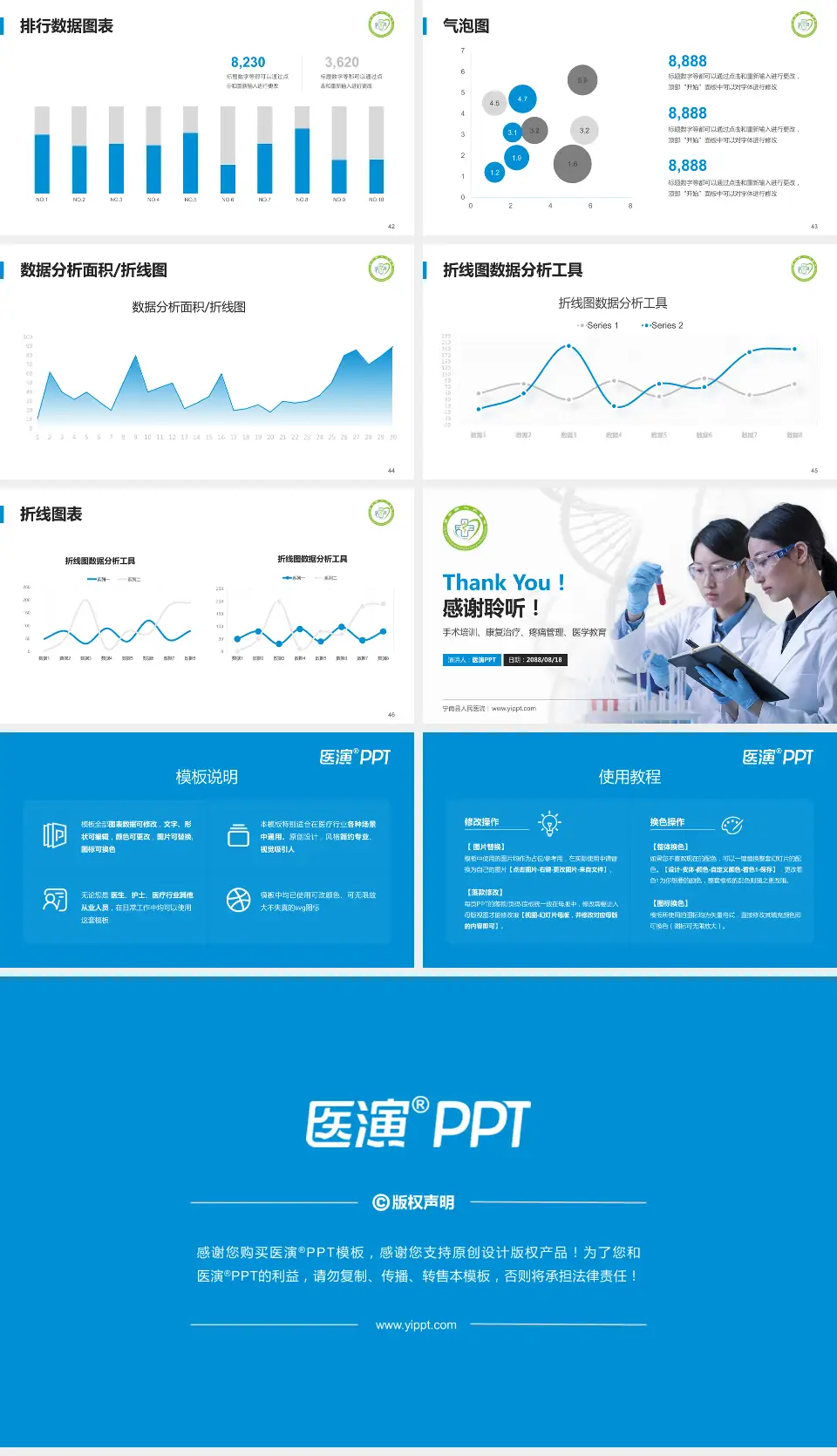 宁南县人民医院科研成果展示PPT模板16:9格式幻灯片预览图6