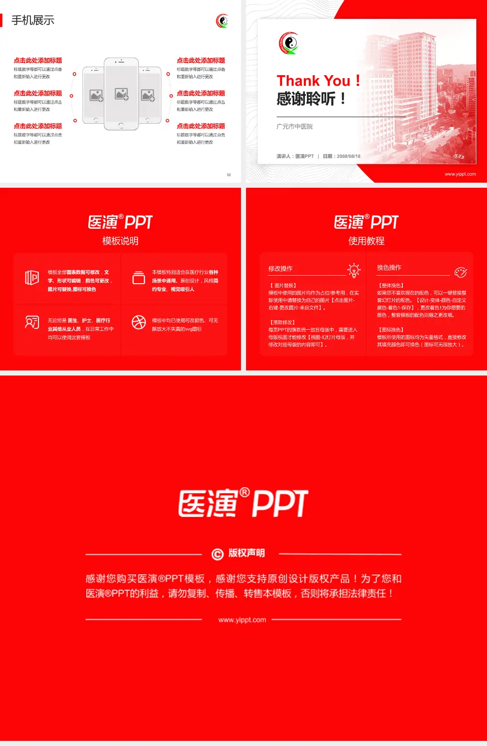 广元市中医院医院管理报告PPT模板4:3格式幻灯片预览图7