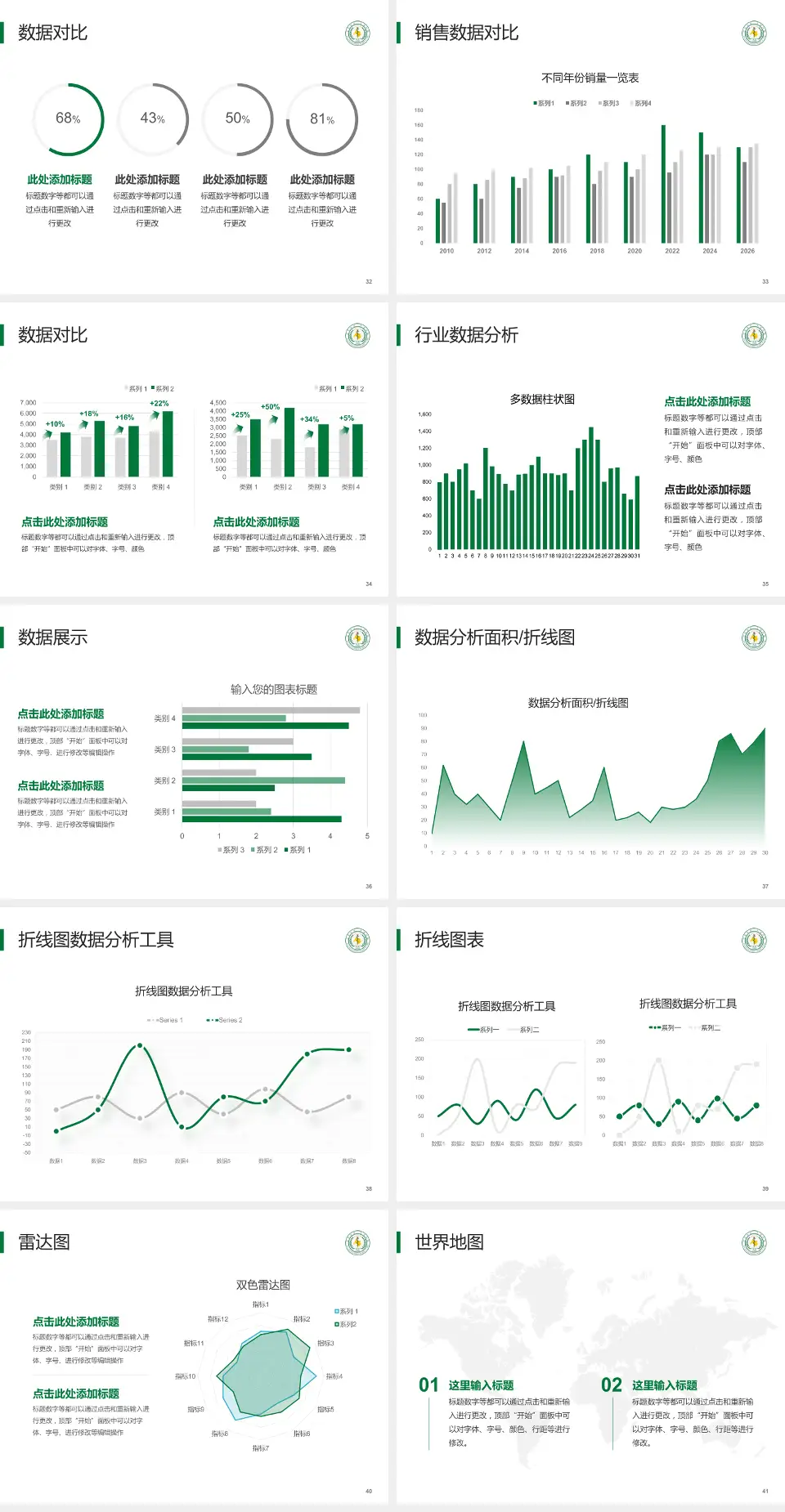 宜宾市第二人民医院临港院区会议与研讨会PPT模板4:3格式幻灯片预览图5
