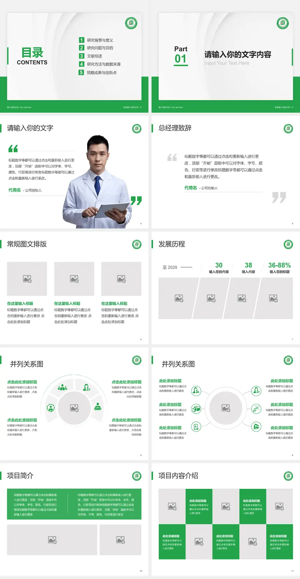 四川省第四人民医院医院管理报告PPT模板4:3格式幻灯片预览图2