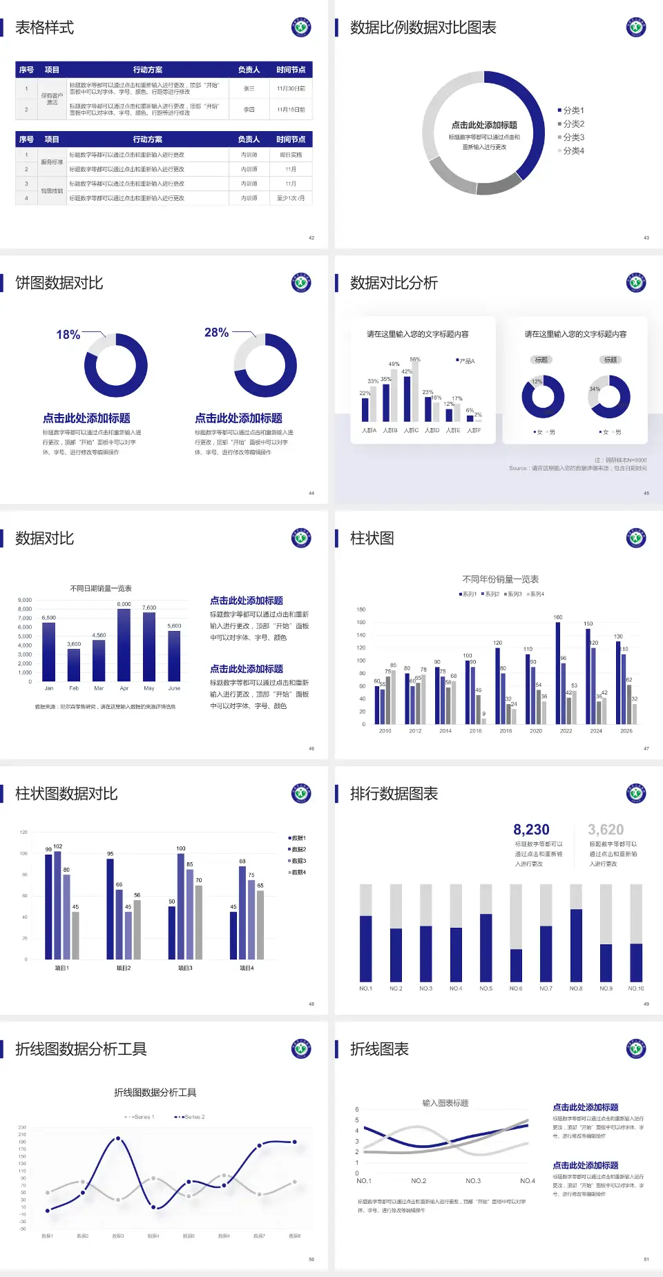 河津市人民医院医院简介/日常通用PPT模板4:3格式幻灯片预览图6