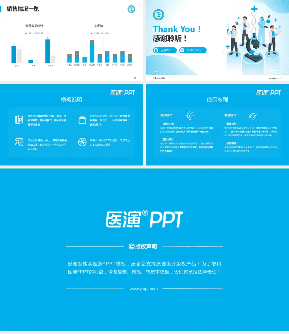 巴中市中心医院品管圈PDCA演示专用PPT模板16:9格式幻灯片预览图7