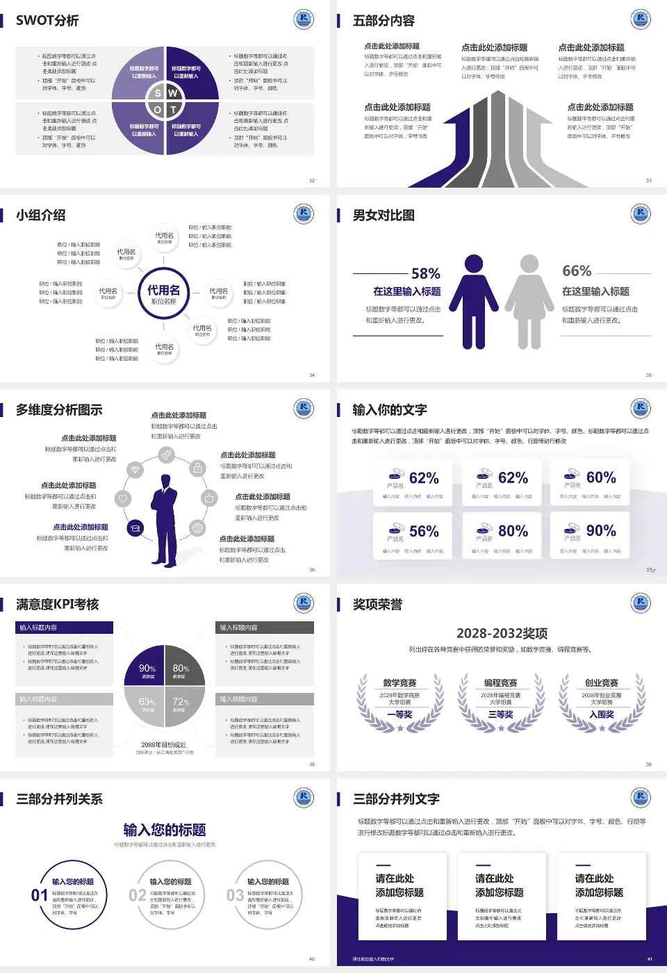 仁寿县人民医院医疗行业比赛专用PPT模板16:9格式幻灯片预览图5