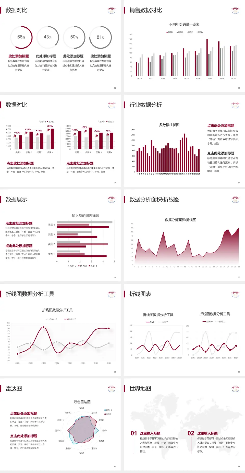 四川大学华西医院温江院区会议与研讨会PPT模板4:3格式幻灯片预览图5