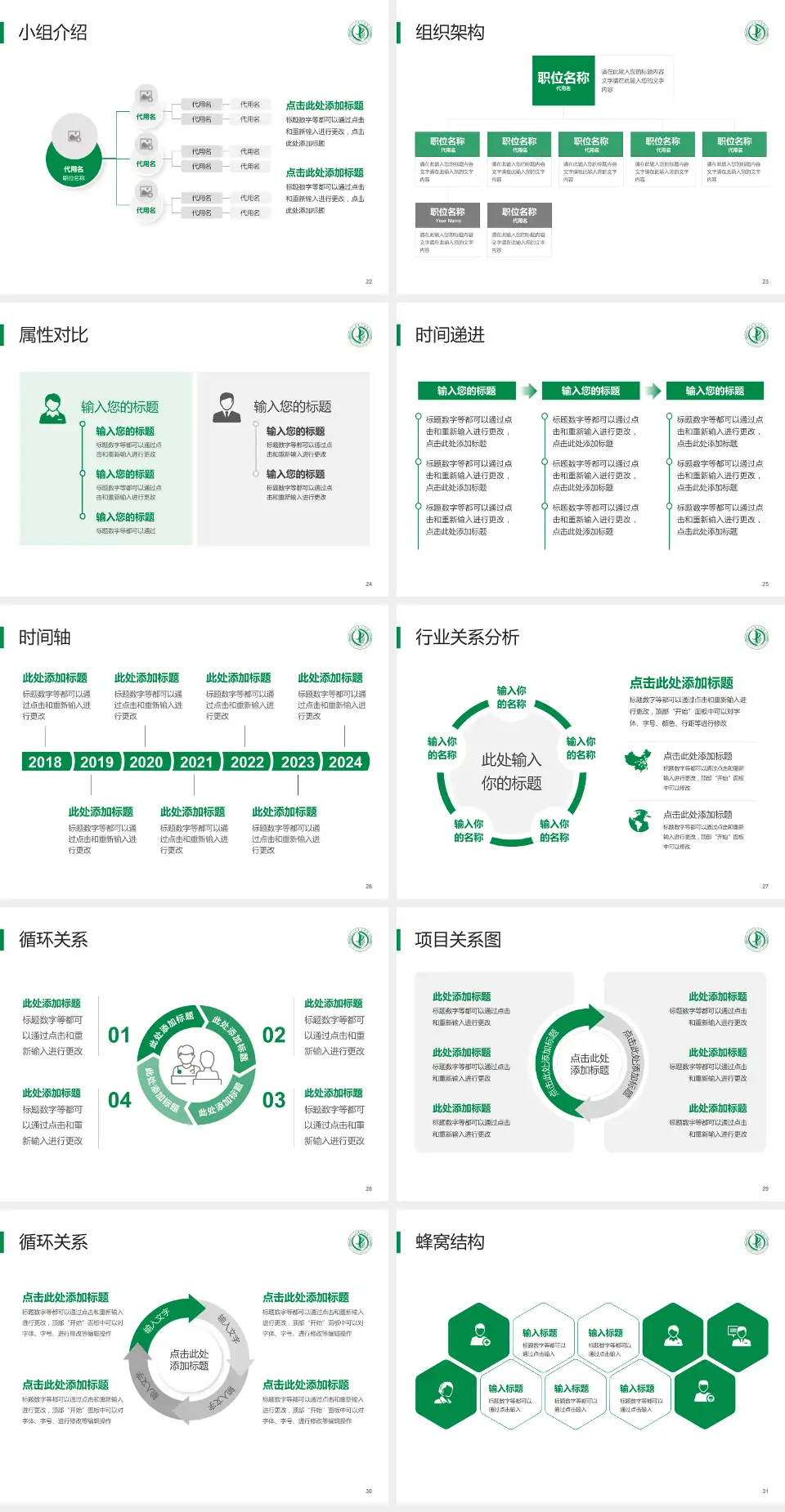 三台县中医院品管圈PDCA演示专用PPT模板4:3格式幻灯片预览图4