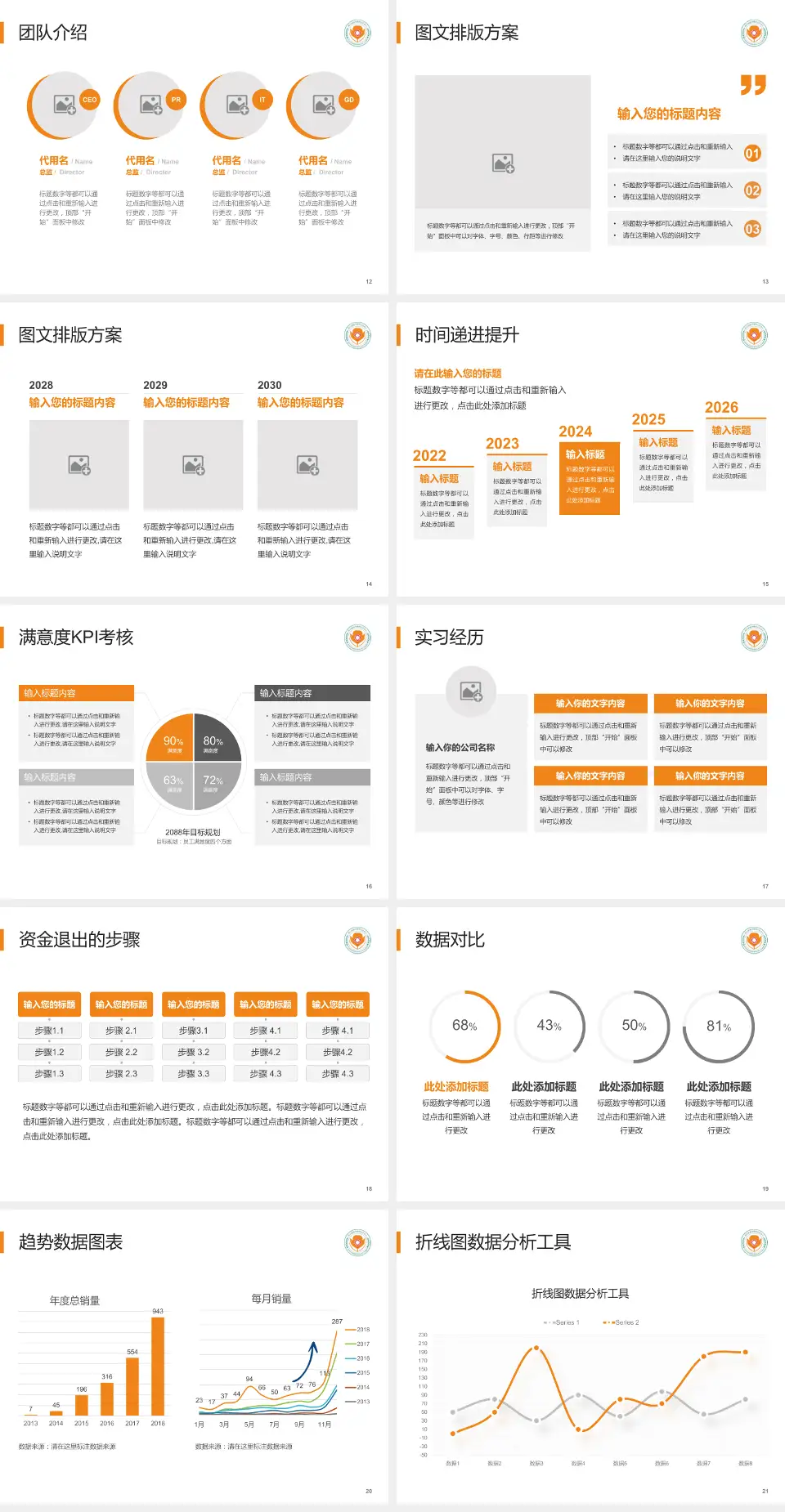 四川省南充精神卫生中心培训与教育PPT模板4:3格式幻灯片预览图3