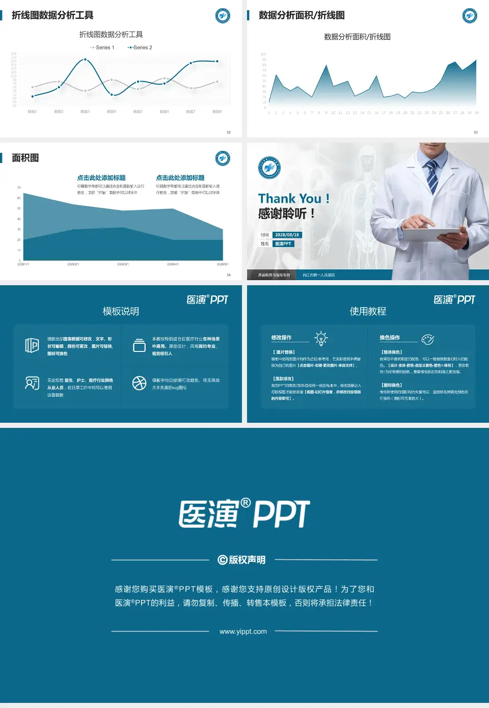 内江市第一人民医院患者教育与指导PPT模板16:9格式幻灯片预览图7