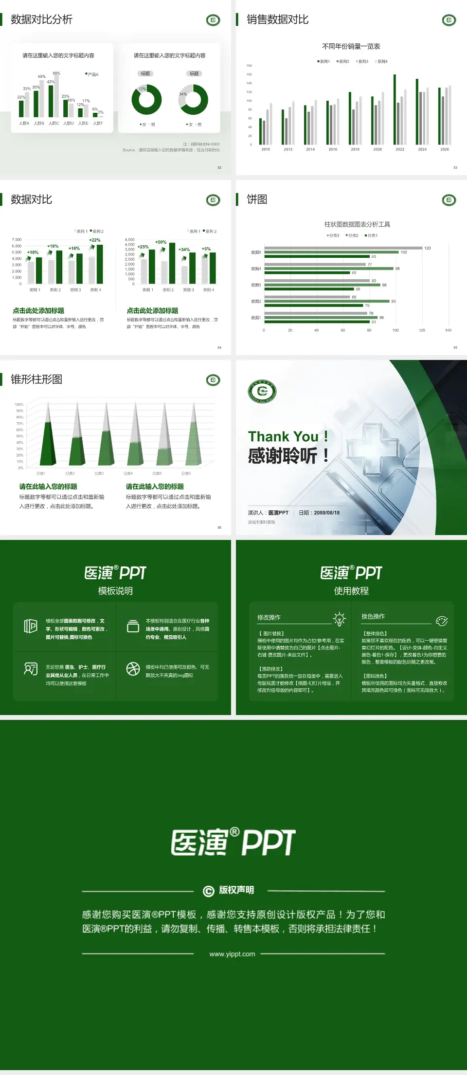 运城市眼科医院医疗行业比赛专用PPT模板4:3格式幻灯片预览图7