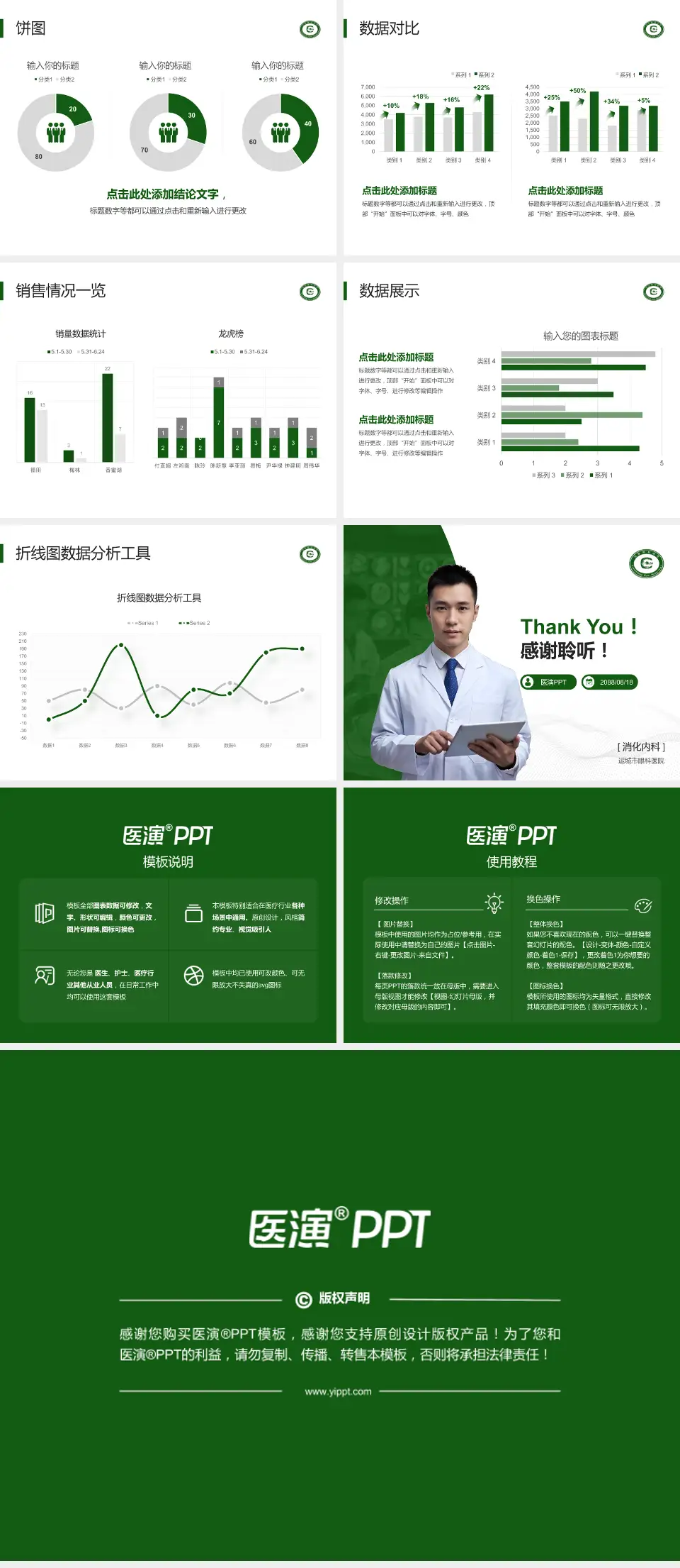 运城市眼科医院病例分享与讨论PPT模板4:3格式幻灯片预览图4