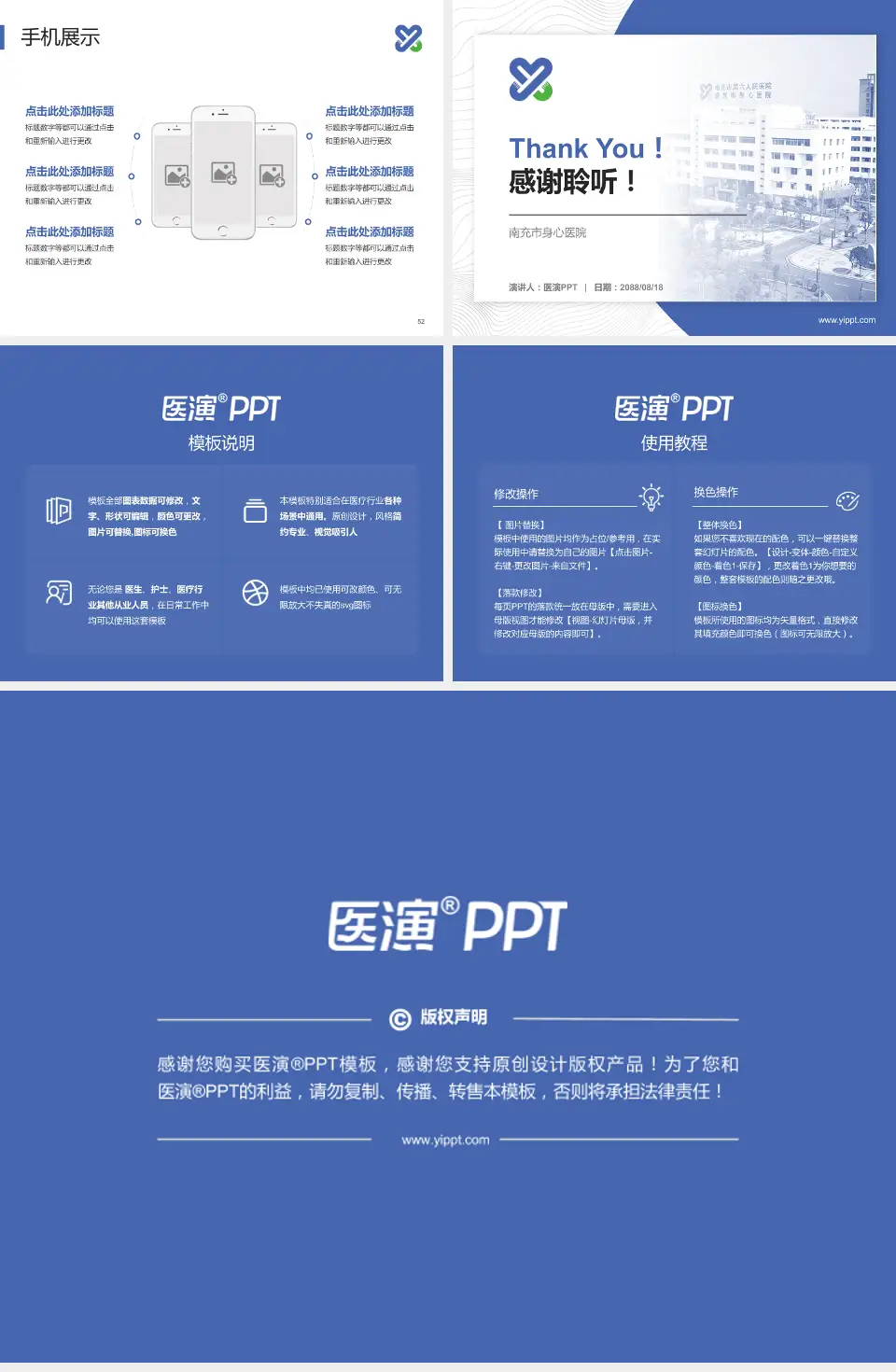 南充市身心医院医院管理报告PPT模板4:3格式幻灯片预览图7