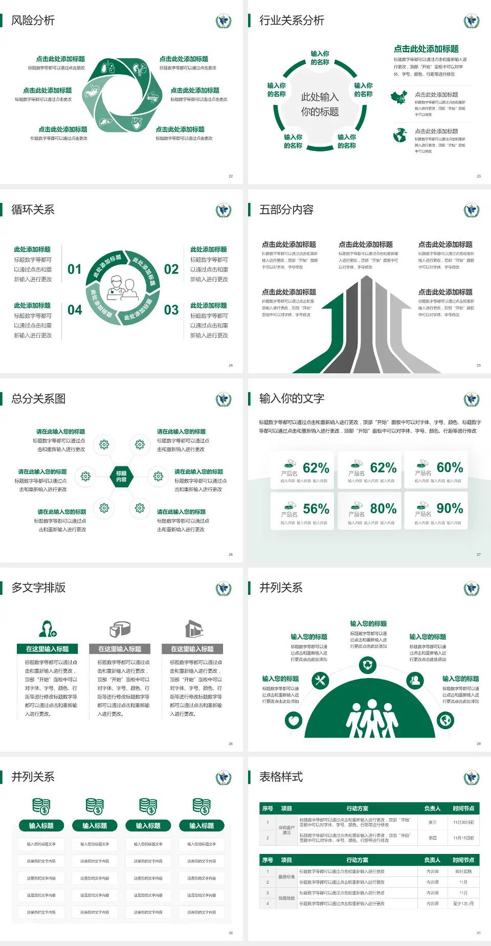 四川省肿瘤医院科室介绍与推广PPT模板4:3格式幻灯片预览图4