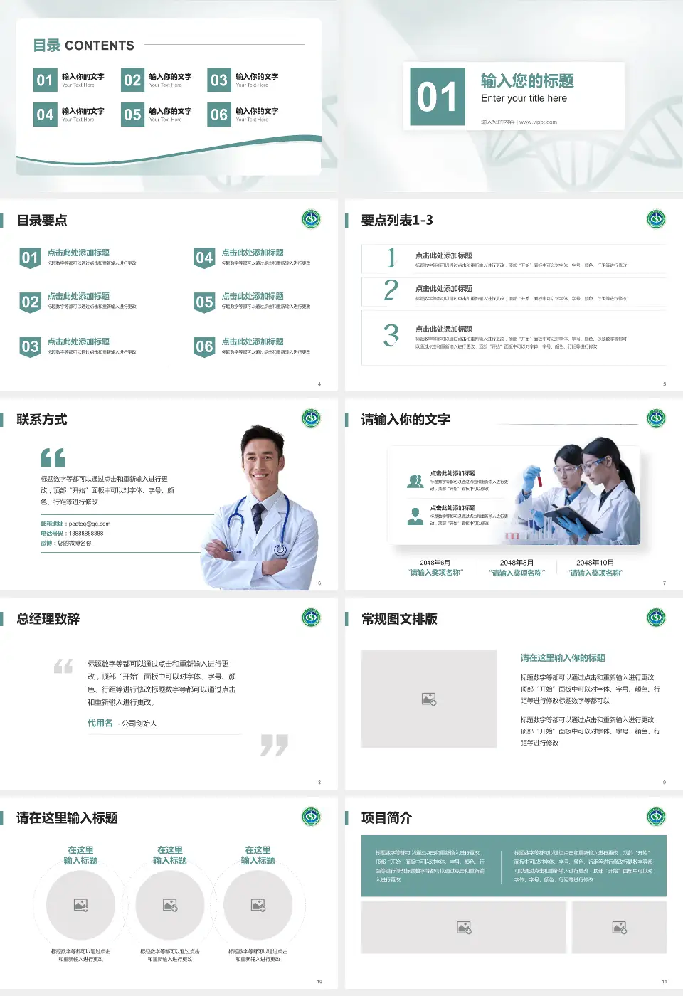 凉山彝族自治州中西医结合医院项目申请与汇报PPT模板16:9格式幻灯片预览图2