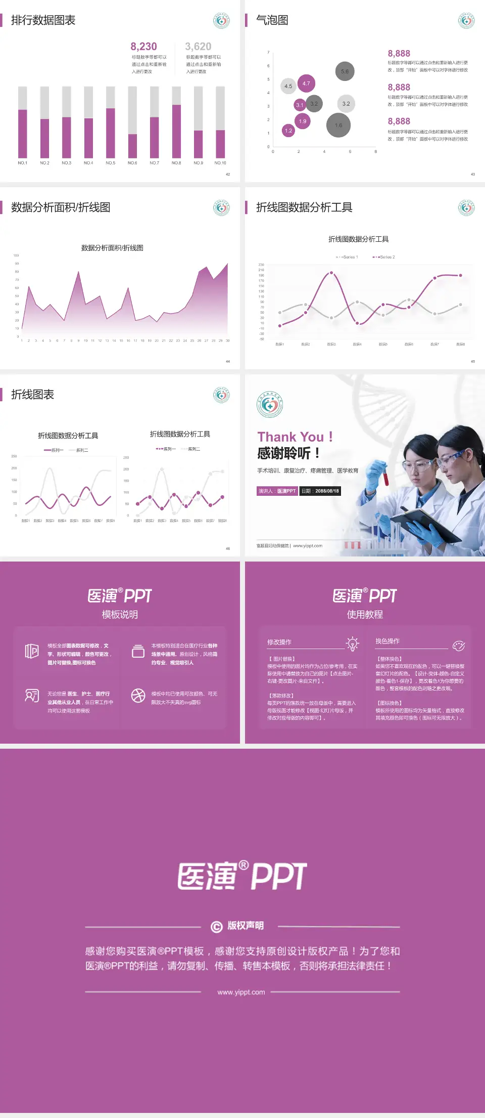 富顺县妇幼保健院科研成果展示PPT模板4:3格式幻灯片预览图6