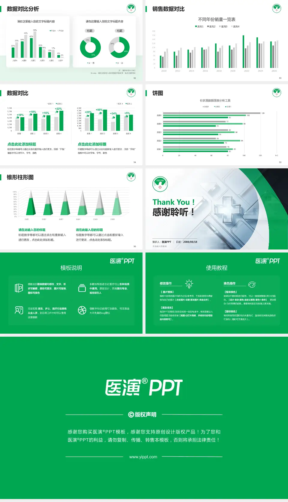 岳池县人民医院医疗行业比赛专用PPT模板16:9格式幻灯片预览图7