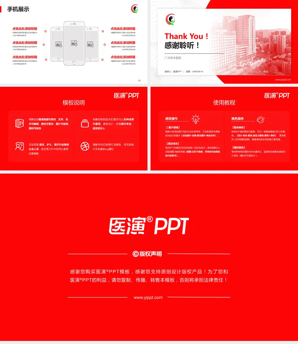 广元市中医院医院管理报告PPT模板16:9格式幻灯片预览图7