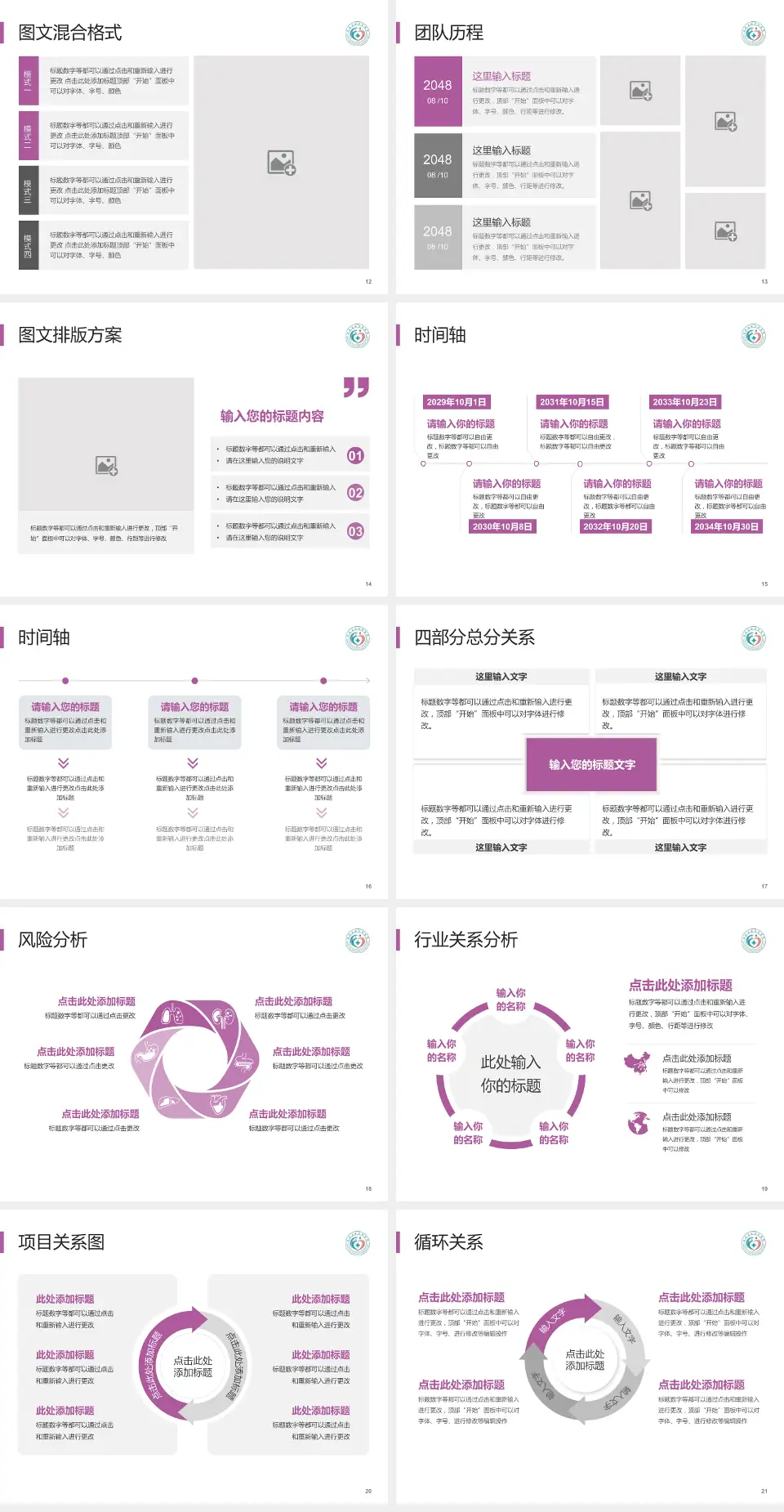 富顺县妇幼保健院项目申请与汇报PPT模板4:3格式幻灯片预览图3