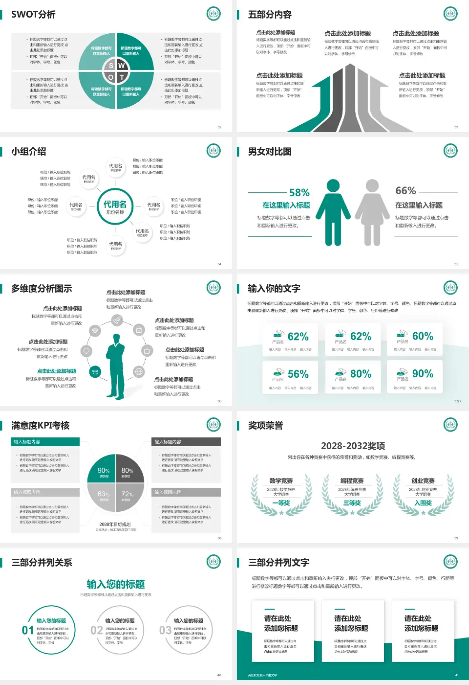 峨眉山市人民医院医疗行业比赛专用PPT模板16:9格式幻灯片预览图5