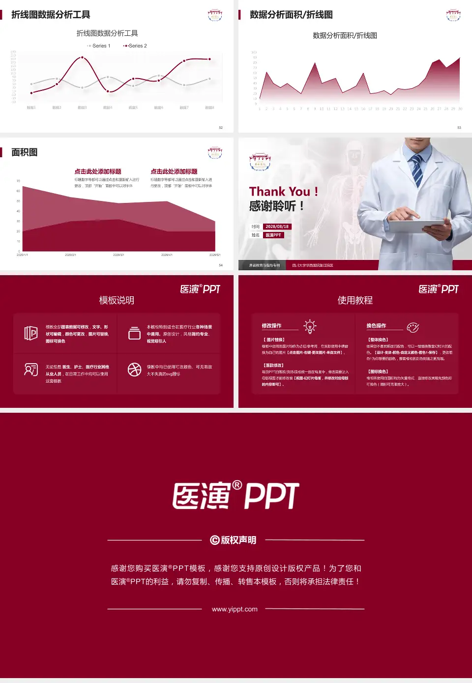 四川大学华西医院温江院区患者教育与指导PPT模板16:9格式幻灯片预览图7