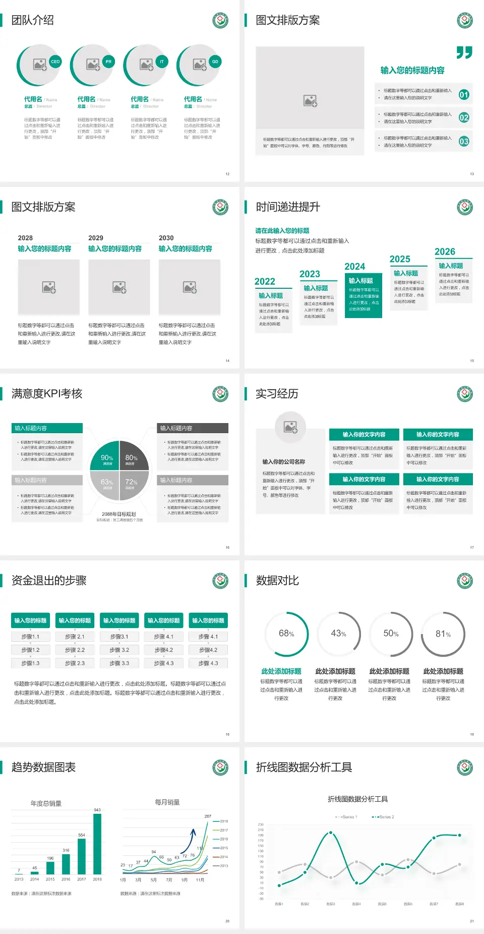 兴文县人民医院培训与教育PPT模板4:3格式幻灯片预览图3