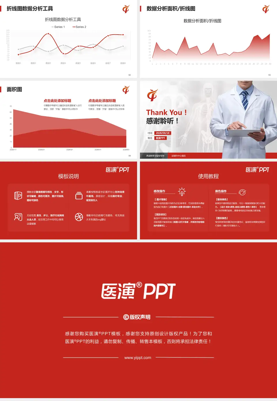 运城市中心医院患者教育与指导PPT模板16:9格式幻灯片预览图7