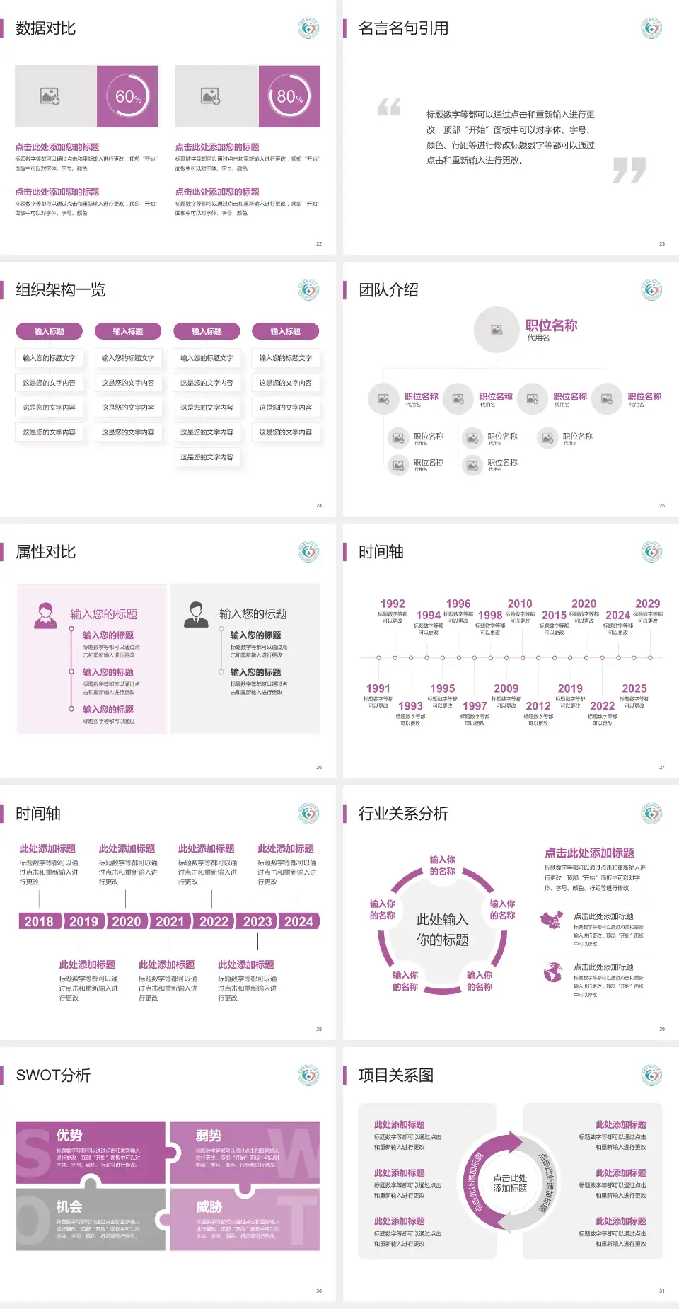 富顺县妇幼保健院医院简介/日常通用PPT模板4:3格式幻灯片预览图4
