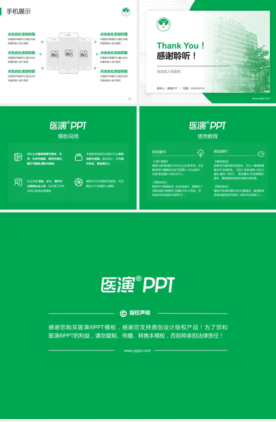 岳池县人民医院医院管理报告PPT模板4:3格式幻灯片预览图7